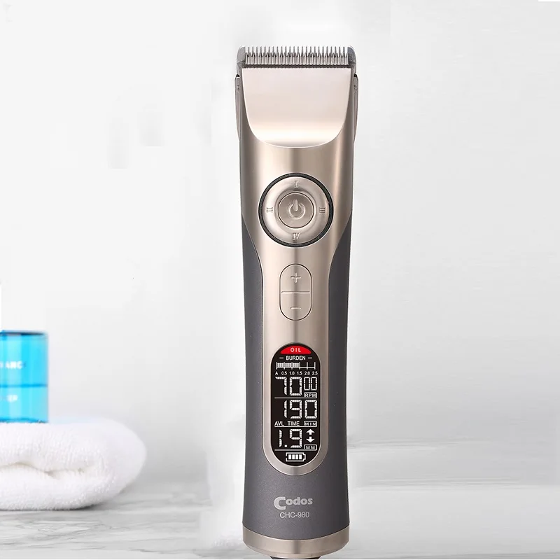 CODOS CHC-980 electric hair clipper professional rechargeable cordless trimmer LED display hair clip