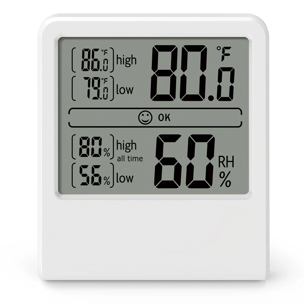 Indoor Room LCD Electronic Temperature Humidity Meter Digital Thermometer Hygrometer Household Thermometer