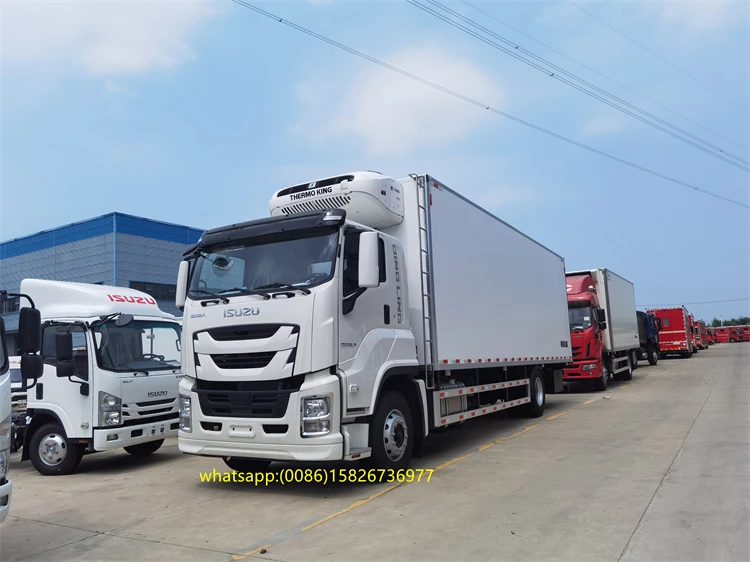 Japanese Thermo King 12 ton refrigerated truck GIGA Japan 15 ton refrigerators for trucks isuzu cargo truck