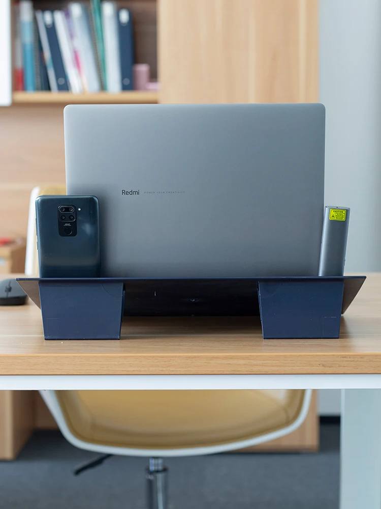 Desktop office storage bracket and office computer monitor stand  with phone holder function