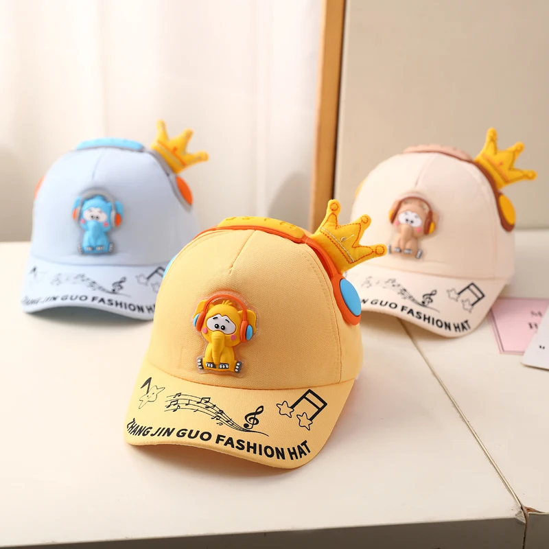 Весенняя милая и интересная детская и мужская солнцезащитная Кепка от солнца в виде слона для детей спортивная детская бейсболка Спортивная Кепка