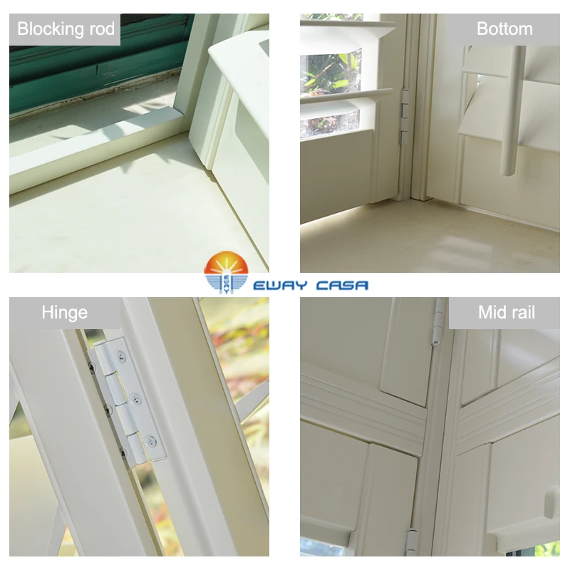 
Classical Wooden Plantation Shutter customized for living room bed room home and office Indoor Decoration WS_BW 