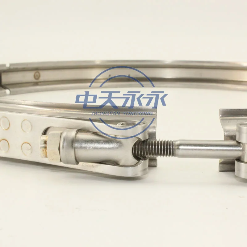 Stainless steel T bolt V band pipe clamps for turbocharger