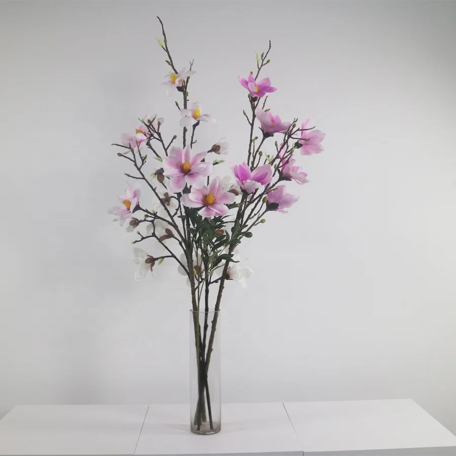 High quality artificial magnolia flowers stem wholesale