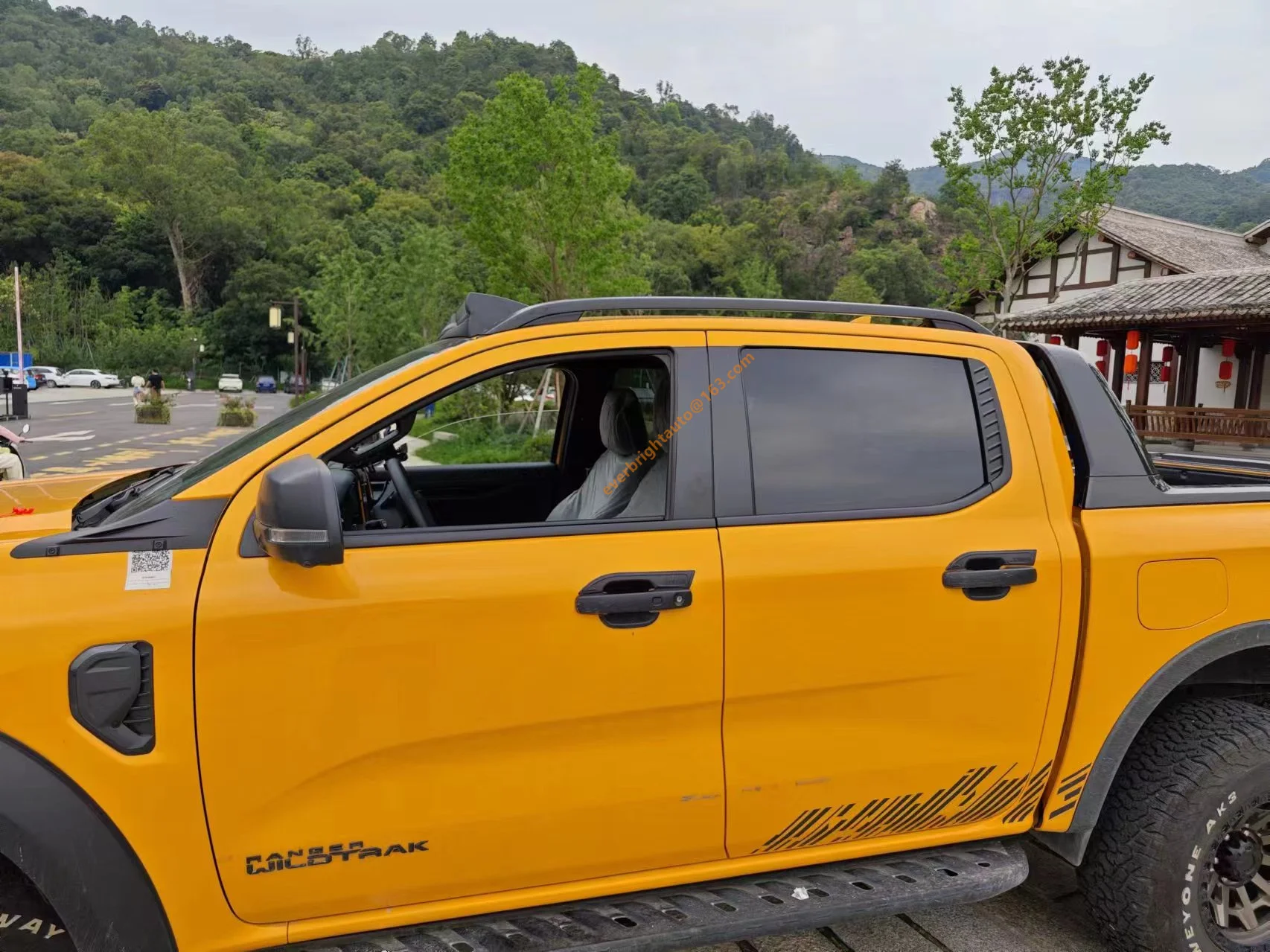 Ranger 2024 New Gen 4PCS/ SET Matte Black PC Tape On Accessories Injection Window Visor Weather Shield Dood Visor