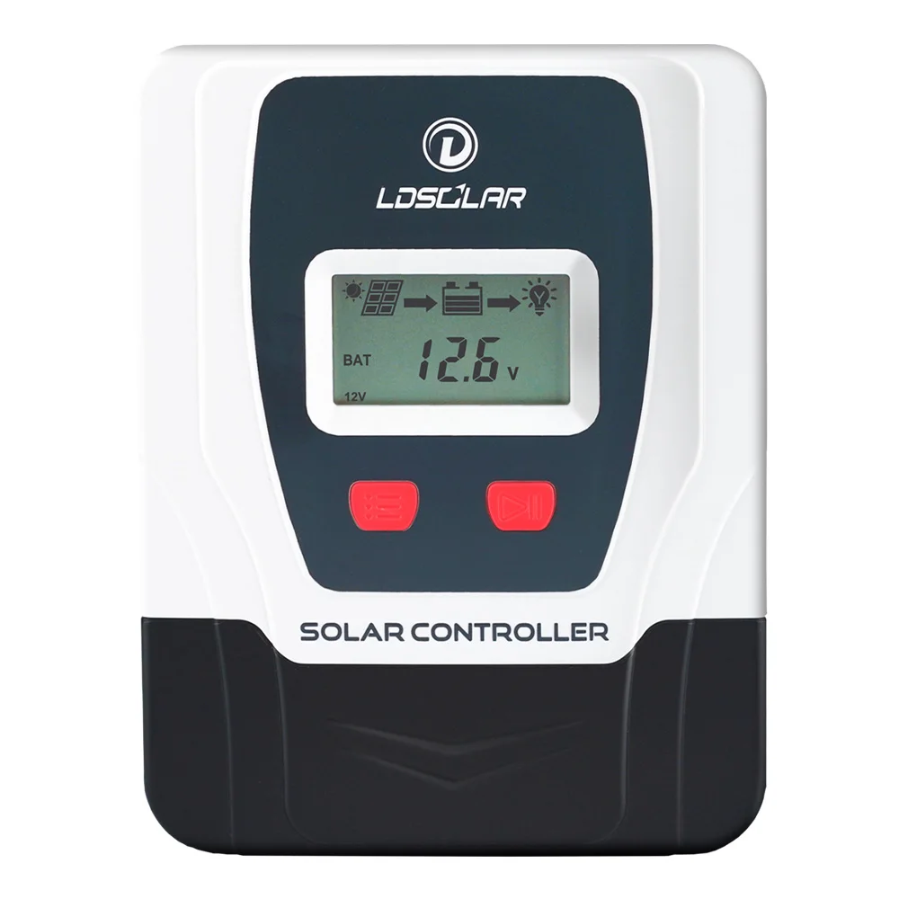 LDSOLAR LD series pwm solar charge controller 10a 12 24V for DC solar system
