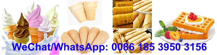 High Capacity Electric or Gas Baking Ice Cream Cone Waffle Biscuit Making Machine/ Cone Waffle Maker