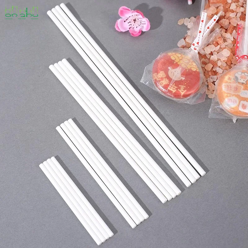 Long Round Lollipop Paper Sticks Cotton Candy Glue Stick Paper