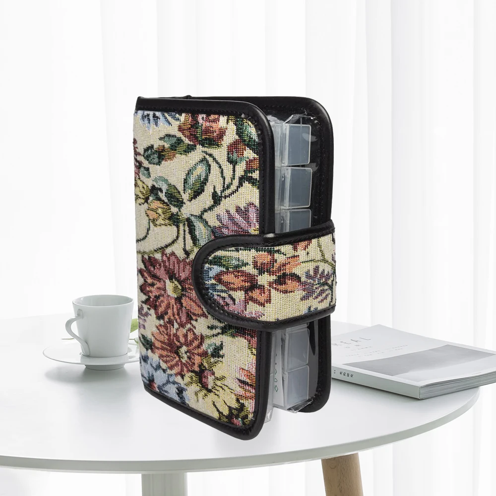Jacquard Pill Box, Fashion Pill Planner, Note Book Pill Reminder 2 Week