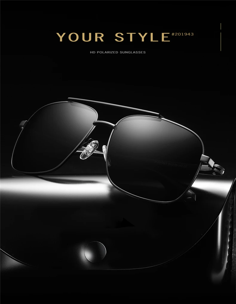 Top notch original factory men high quality metal sunglasses polarized cat 3 uv400 sunglasses uv400 polarized driving glasses