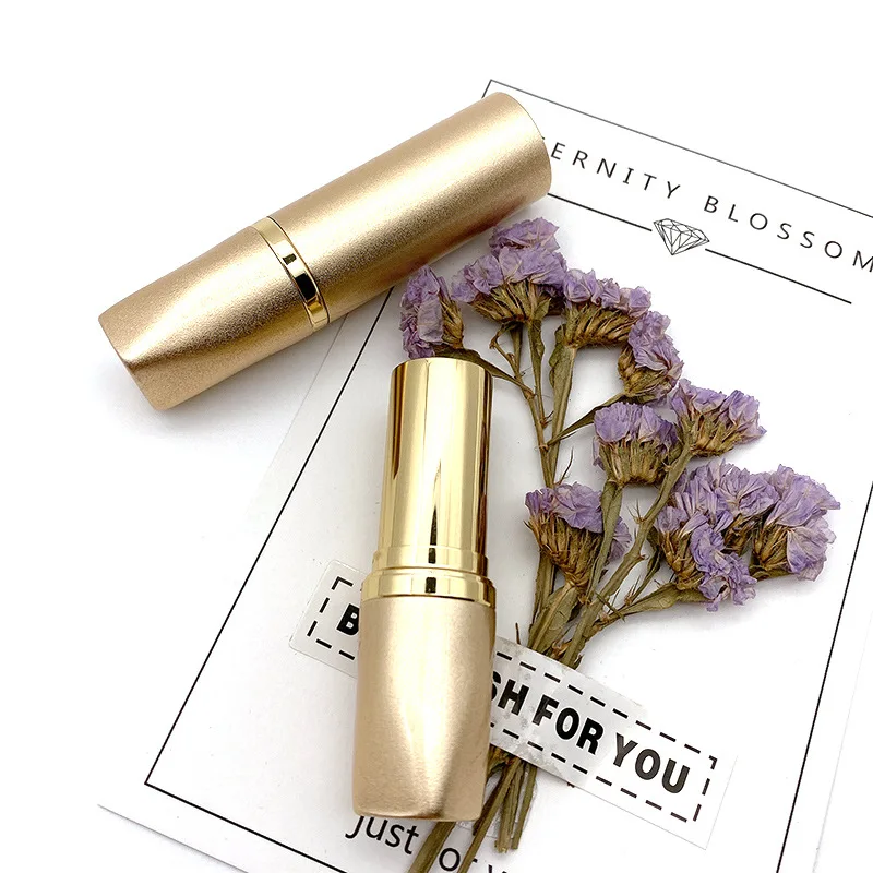 Оптовая продажа, металлическая бутылка для губной помады, пустая упаковка для губной помады, тюбик для блеска для губ