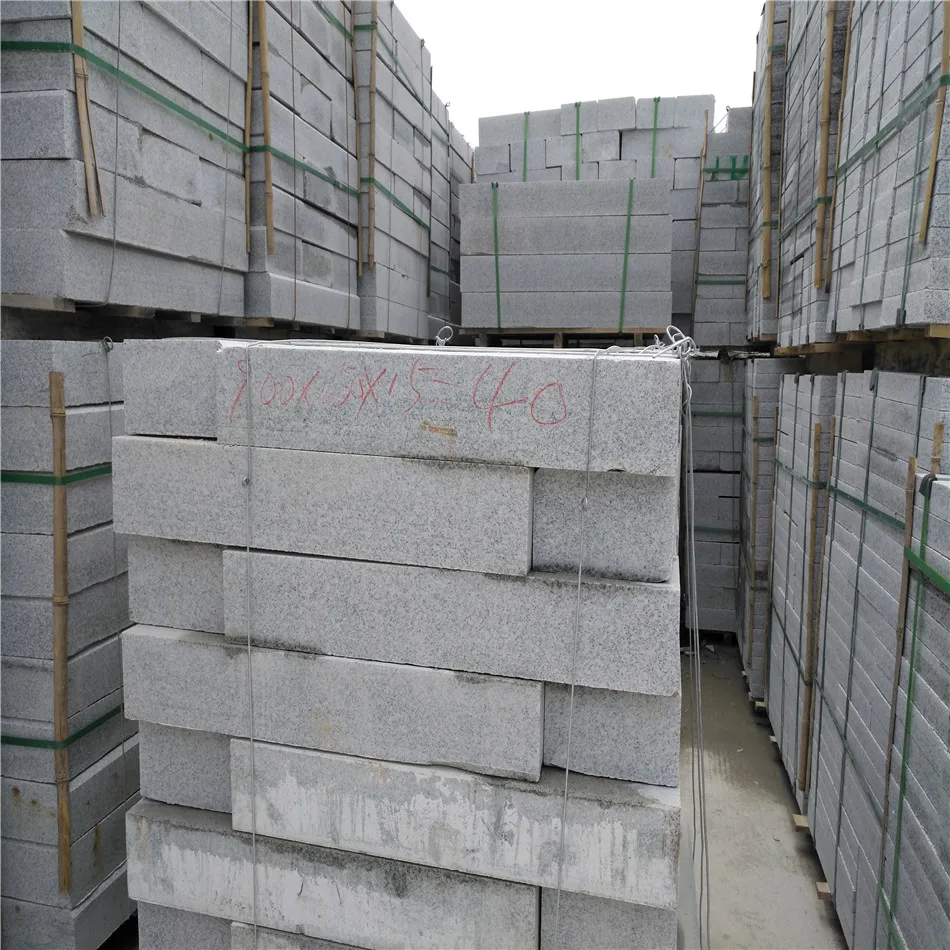 Cheap Chinese Building Stone Sesame White Granite G603 Cube Stone For Road Paving