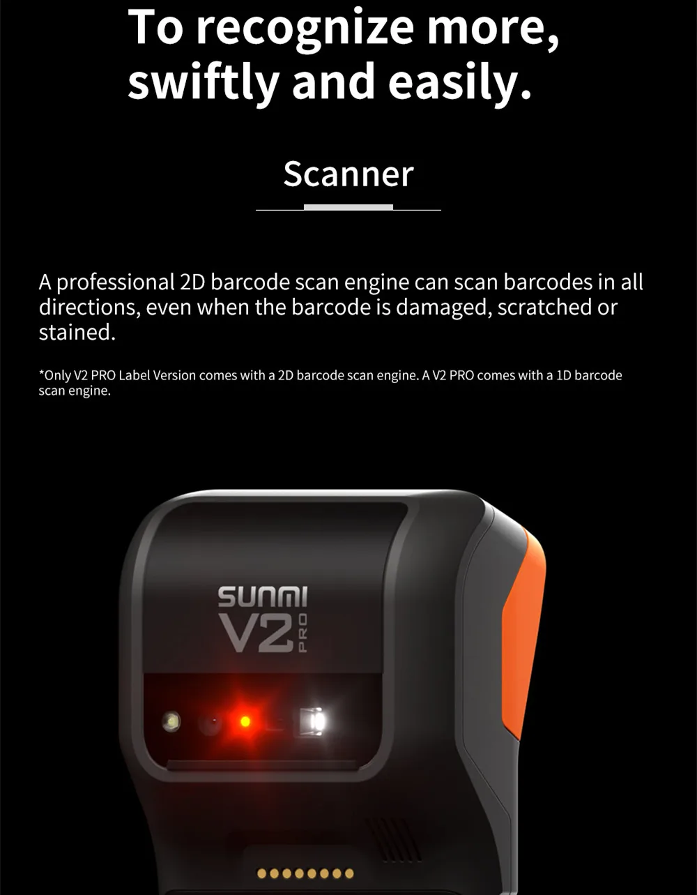 Sunmi V2pro Nfc кардридер Sumni ручной Pos-терминал печатное устройство Android Pos кассовый аппарат с принтером
