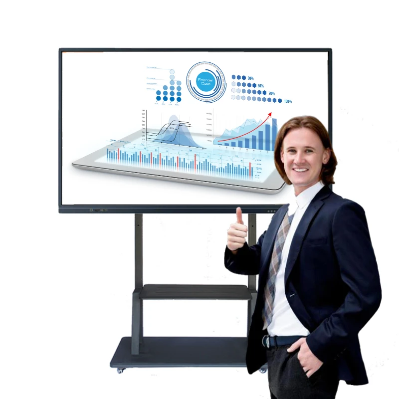 75 touch screen tv smart board supplies KQFKE interactive whiteboard for education use
