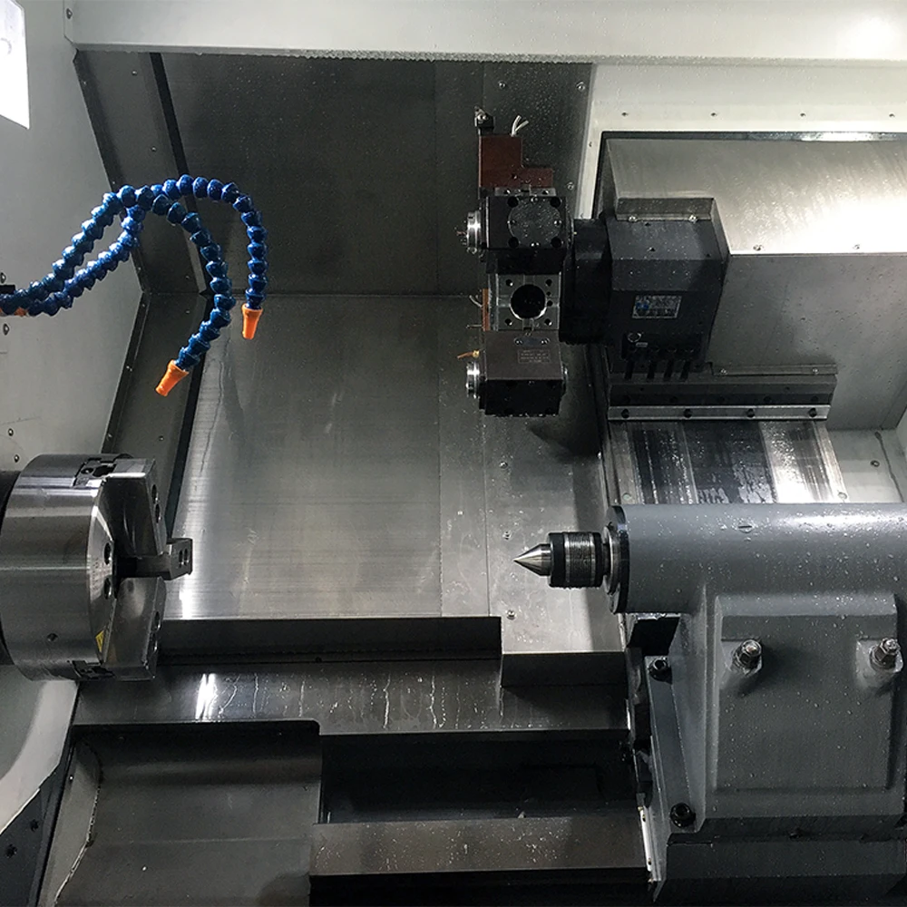 Taiwan manufacturer TZ-500M lathe mill with c-axis cnc lathe machine for large parts processing