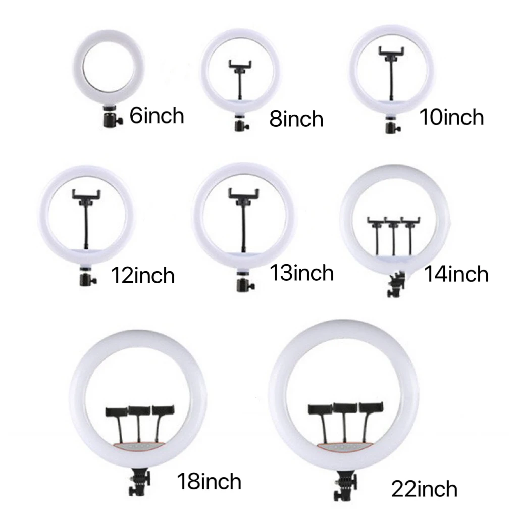 Factory Direct Sale 22inch Ring Light with Tripod Stand Dimmable LED Fill Light for Selfie Photography and Video Recording