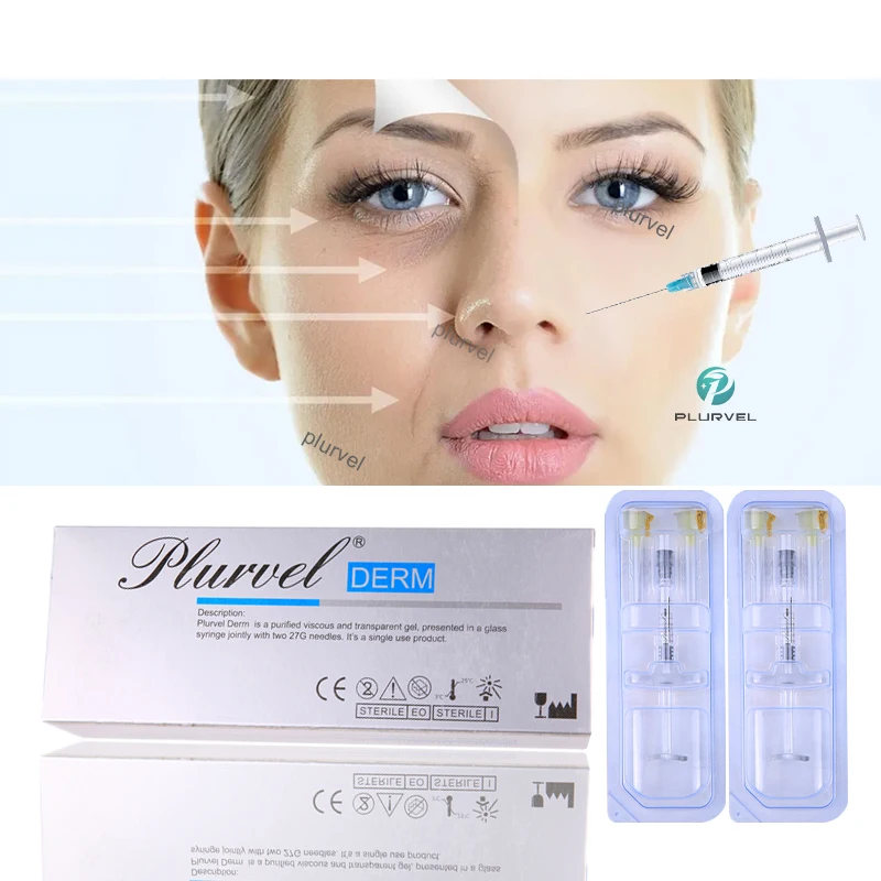 Plurvel 1ml 2ml Wholesale price hyaluronic acid dermal filler for wrinkles