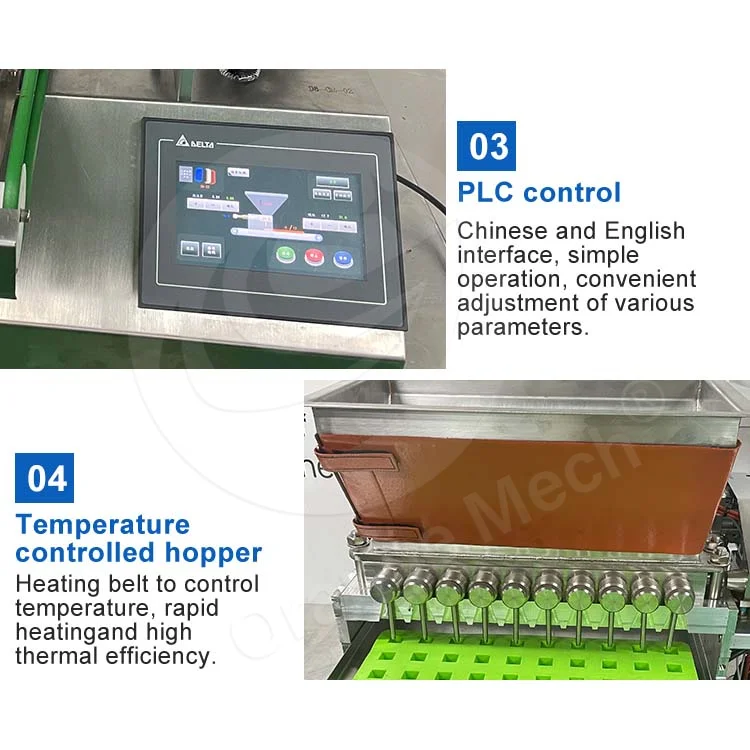 ORME Small Desktop Jelly Candy Depositor Sweet Ginger Candy Production Machine to Make Round Gummy