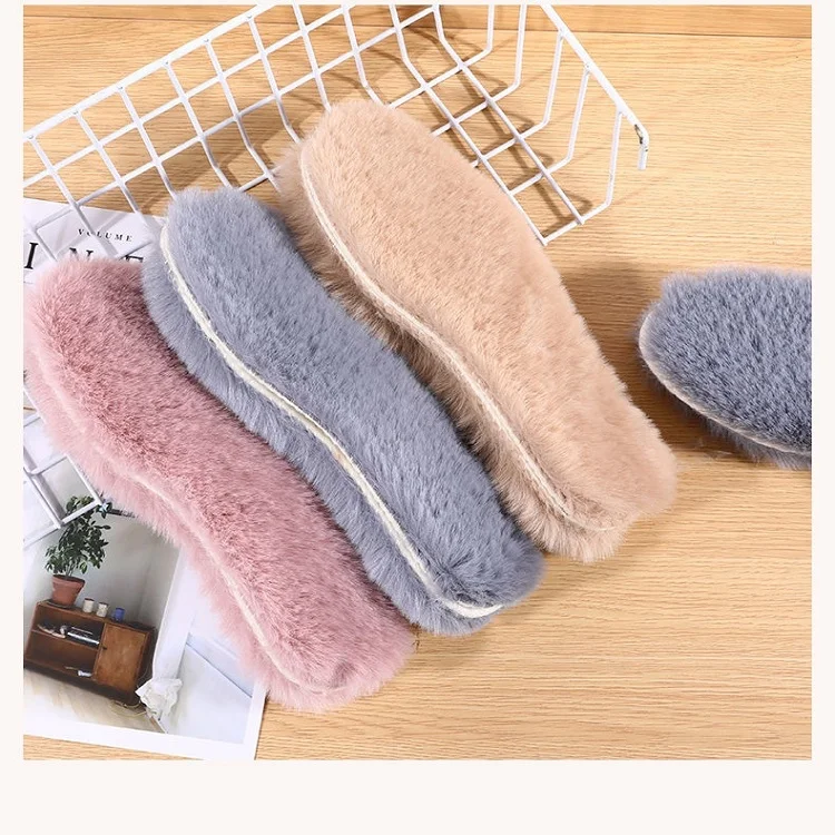 Зимние Стельки из овчины, теплые шерстяные стельки, стельки из овчины для обуви