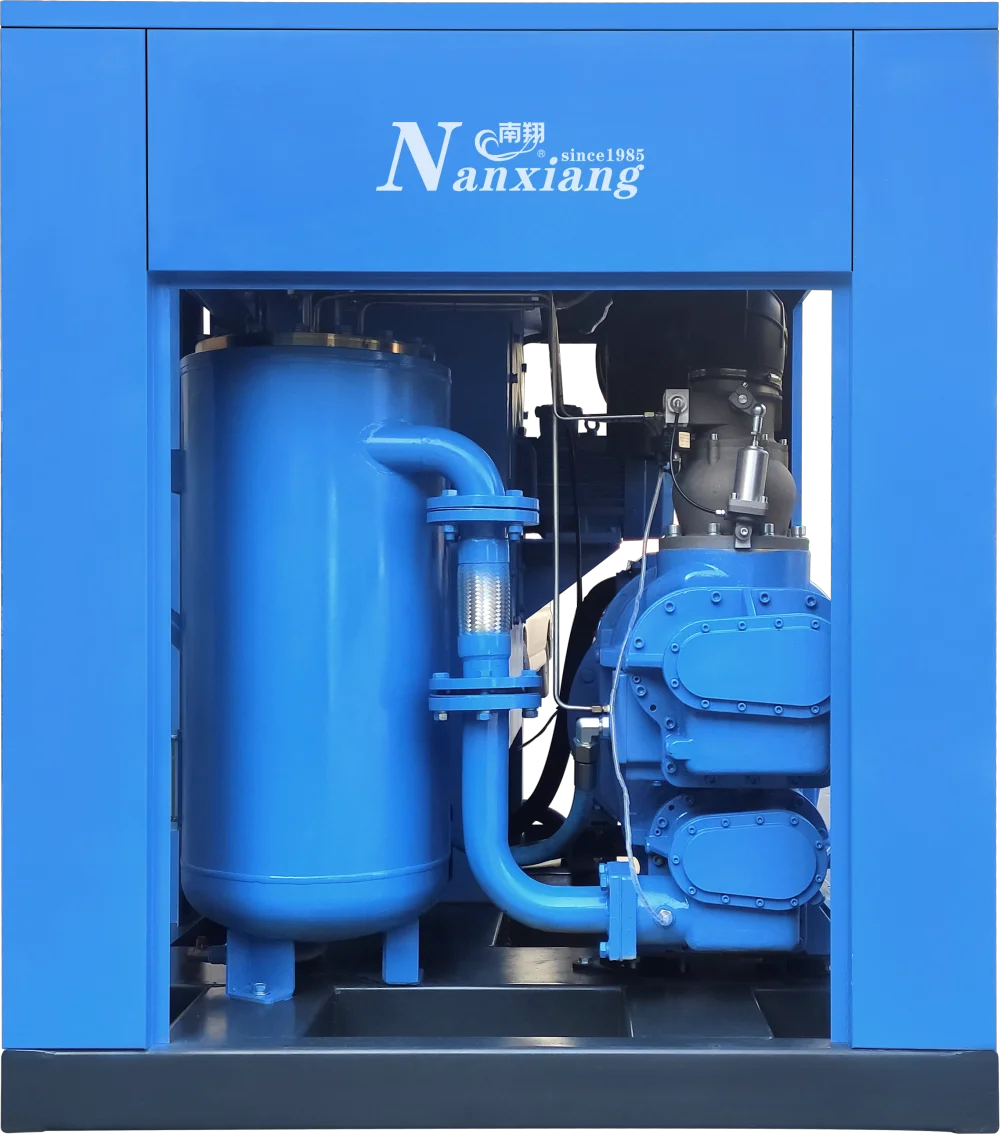 Low-pressure 8bar air-compressors 3.2m3- 71m3 two stage screw air compressor factory price for industrial textile