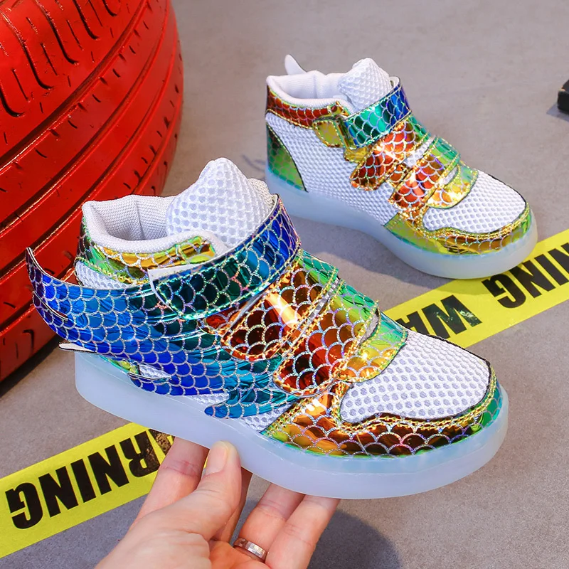 competitive price high quality rechargeable kids led basketball shoes With wings sepatu basket dipimpin anak-anak