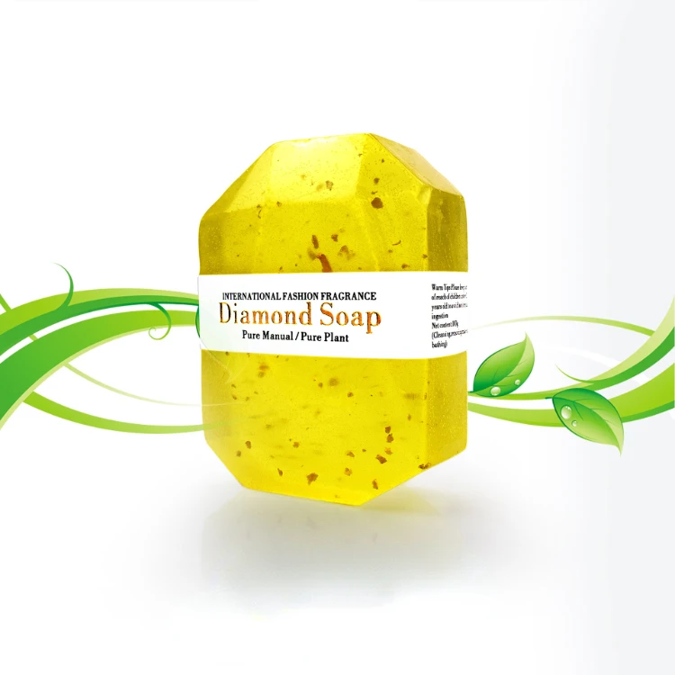 100% good quality customization service organic free sale ddp shipping gold soap