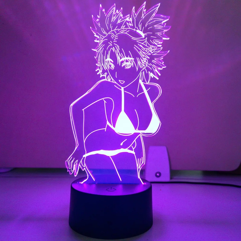 2021 Anime Cartoon Girl Bikini 3d Night Light Kids Led Night Light for Children Battery Power Usb Sexy Table Lamps
