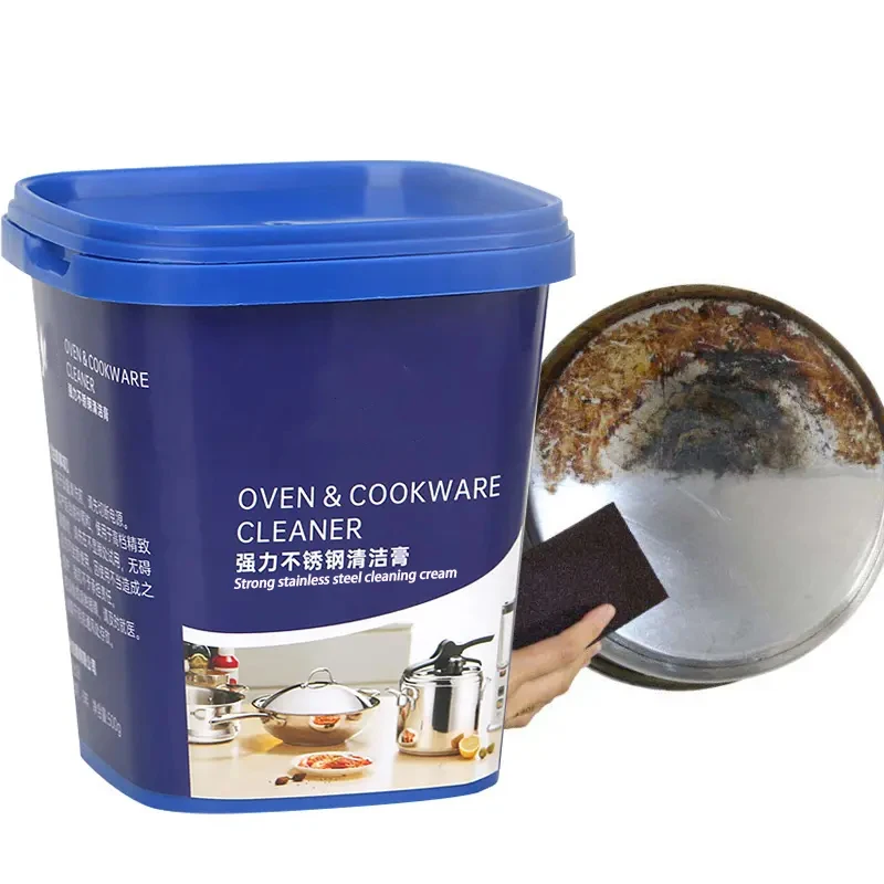 Kitchen stainless steel and iron cookware cleaning pot oven and saucepan stockpot pot bottom cookware cleaning paste