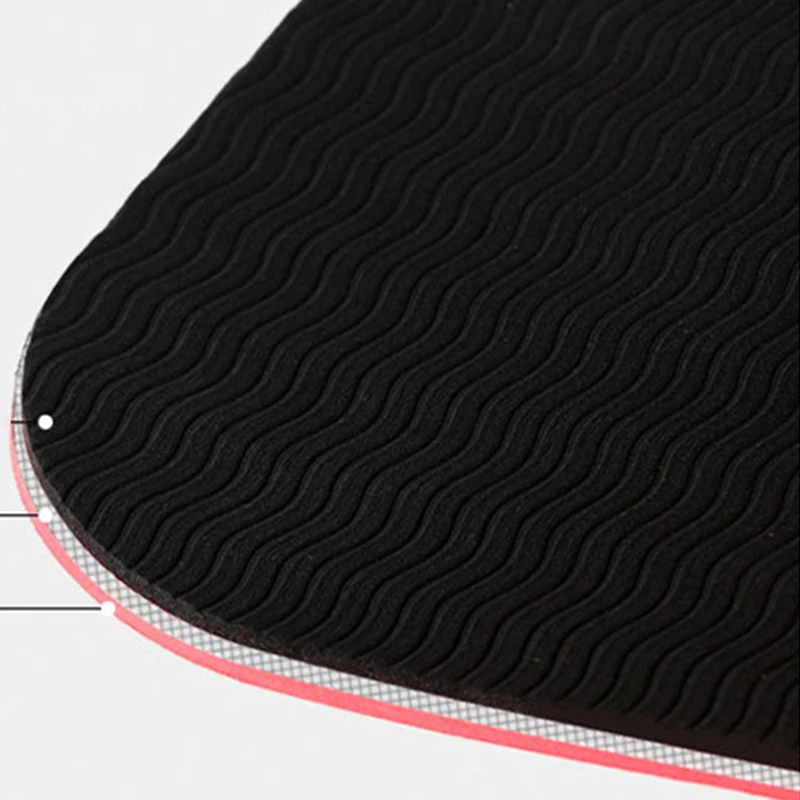 New Manufacture Pilates Custom Logo 6mm High Quality Organic Eco Friendly Recycle Durable Double Color TPE Yoga Mat