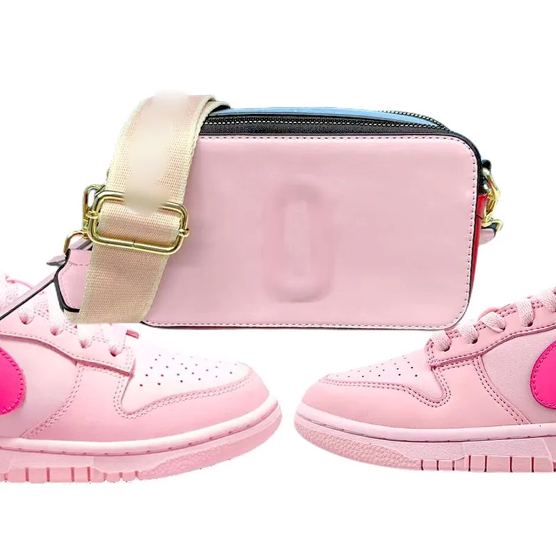 NK sneaker and purse set 2023 Luxury Designer matching handbag shoe set Women Snapshot CrossBody tote Bag with shoes sneaker