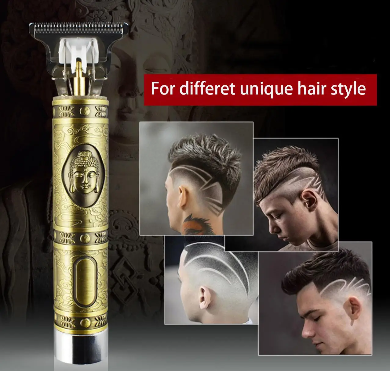 
Oil Head Clipper Hair Clipper For Personal Use Scoring Carving Professional Barber Shop Clipper Scissors Haircut Tool 