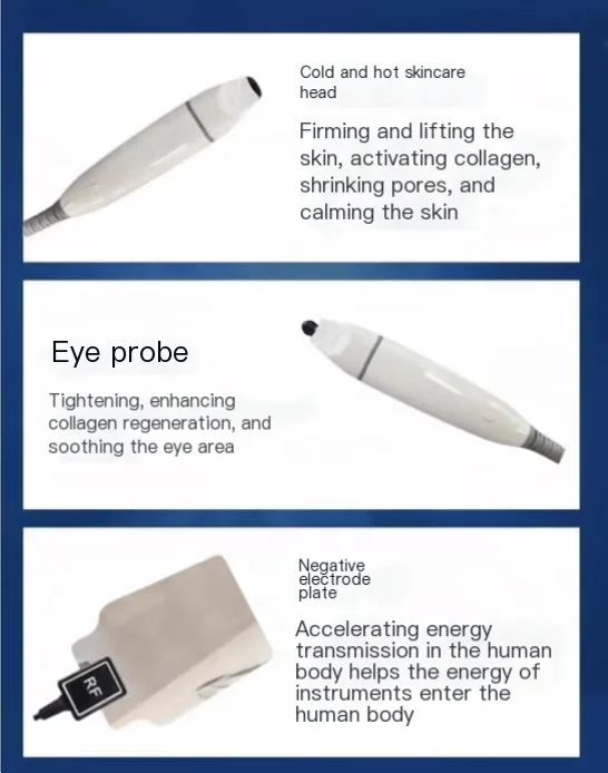 Duozi collagen regeneration electrode quantum RF Cryogenic cool hot warm circulation Rejuvenated cold hot warm QUANTUM  machine