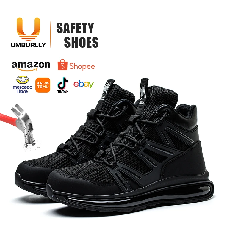 safety shoe boots Custom Lightweight Anti-smashing Workmans Safety Shoes Anti-puncture Breathable Steel Toe Safety Shoes for men