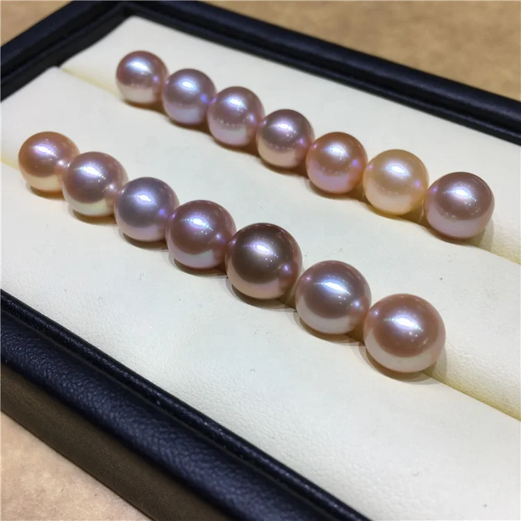 
High Quality 4A+ Real Freshwater Pearl Round Flawless Beads Natural Pearl Diy Loose Farm Pearls 