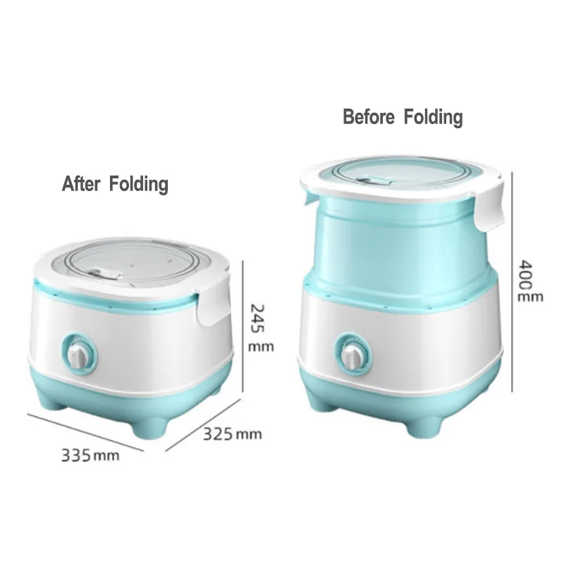 Angel Shield high quality 5kg folding small portable mini fully automatic washing machine for socks