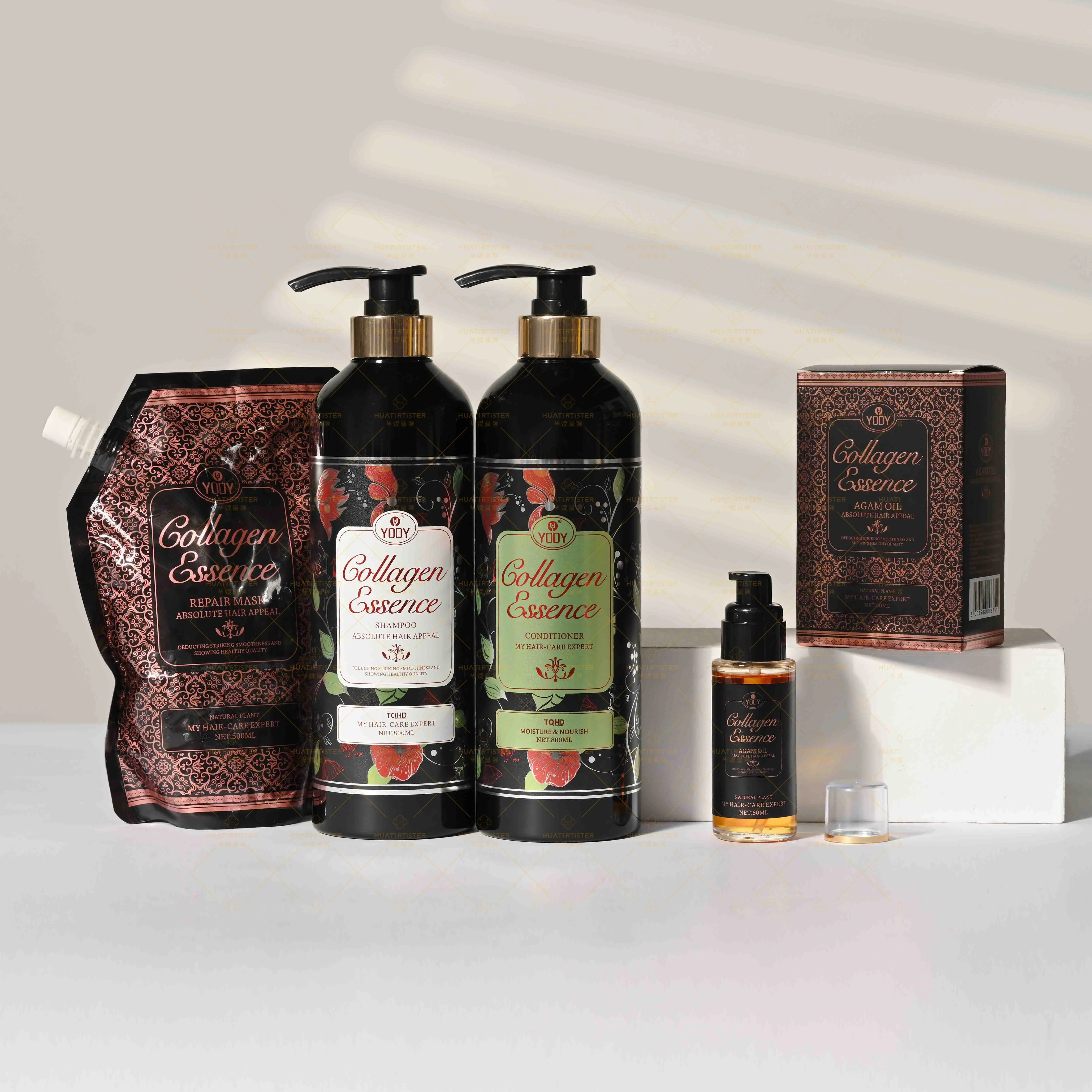 Huati Sifuli OEM YODY 800 мл коллагеновая эссенция увлажнитель органический шампунь и Кондиционер