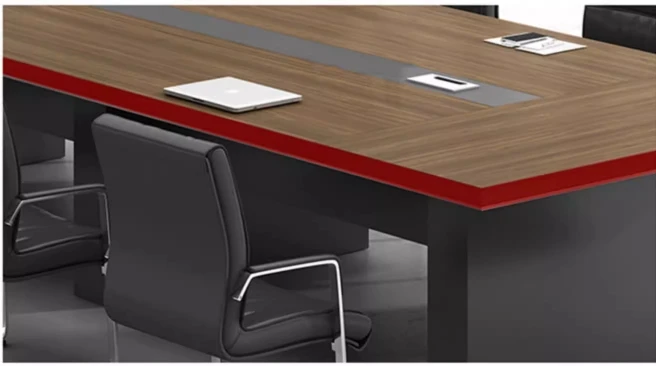 Китай Заводская цена современный деревянный длинный офисный стол для совещаний