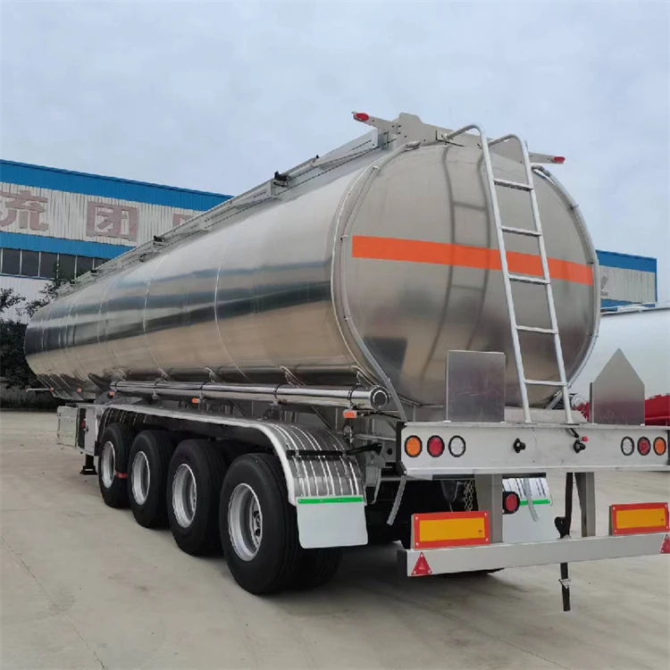 Food grade milk  water Aluminum Carbon Steel tanker edible Silo trailer Liquid Fuel Carrier trailer