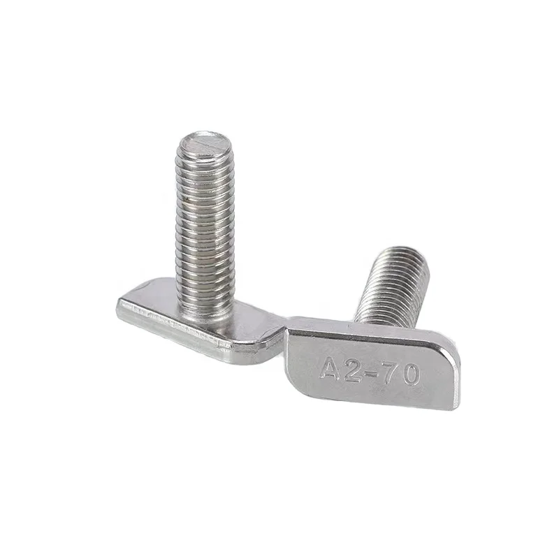 M8 M10 Square Hammer Head T Shaped Stainless Steel Bolt Solar Mounting T-Bolt