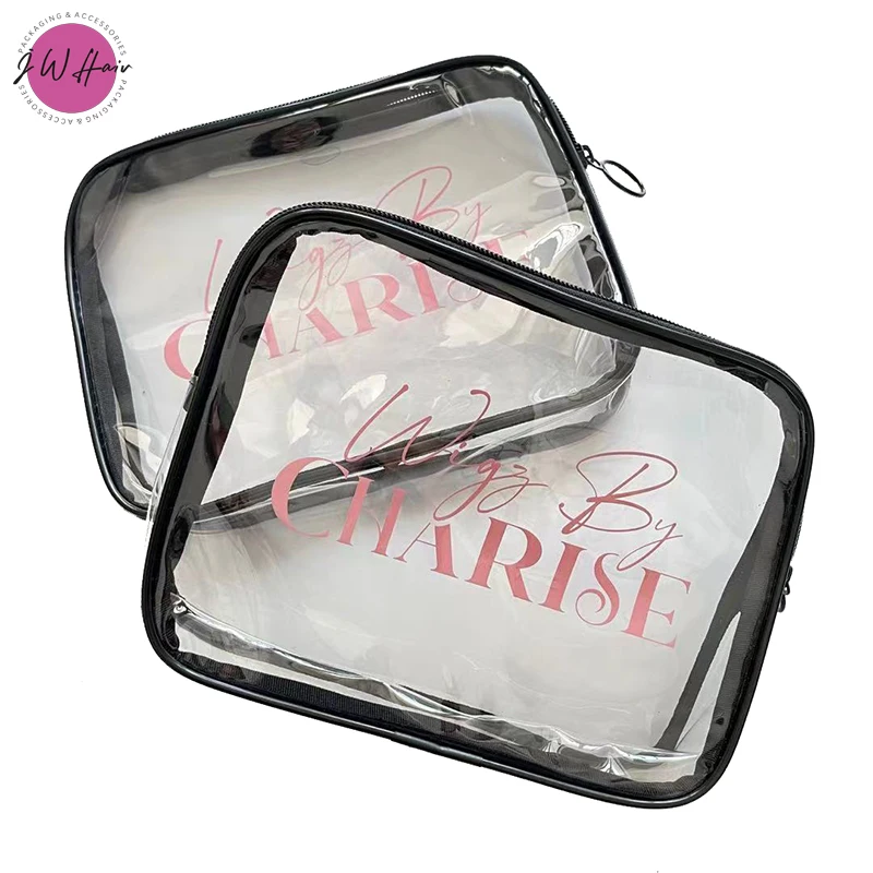 Custom Promotional Gift Bag Transparent PVC Waterproof Cosmetic Zip Lock Bag For Edge Tool