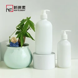 boston round 250ml 500ml shampoo shower gel cream packaging frosted white matte black glass foam pump bottle
