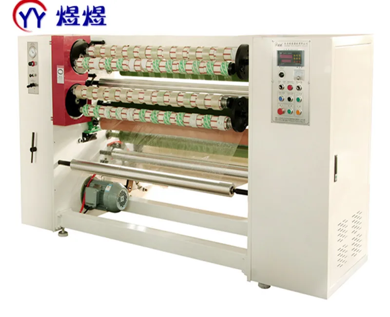 Adhesive BOPP cello Tape Machine Packaging Tape Slitting Machine
