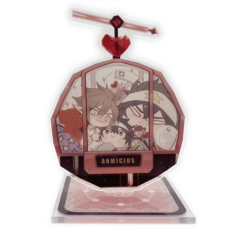 Professional custom acrylic animation stand double-sided custom acrylic bracket