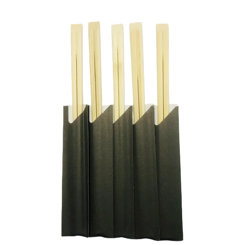Bulk For Sale Wholesale Paper Wrapped Sushi Disposable Logo Twin Bulk Bamboo Chopsticks Packaging