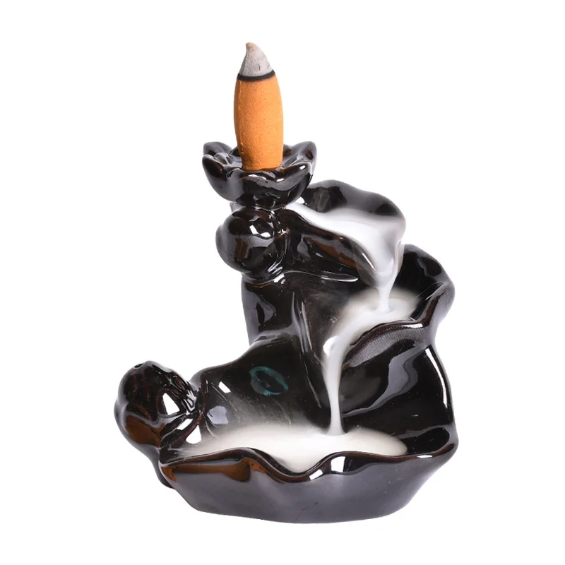 Smoke Backflow Cone  Incense holder Tower Incense ceramic  backflow incense burner