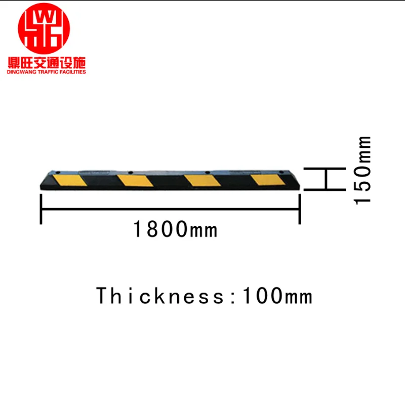 Factory Price Traffic Safety Equipment Car Wheel Stop, Zhejiang Parking Barrier