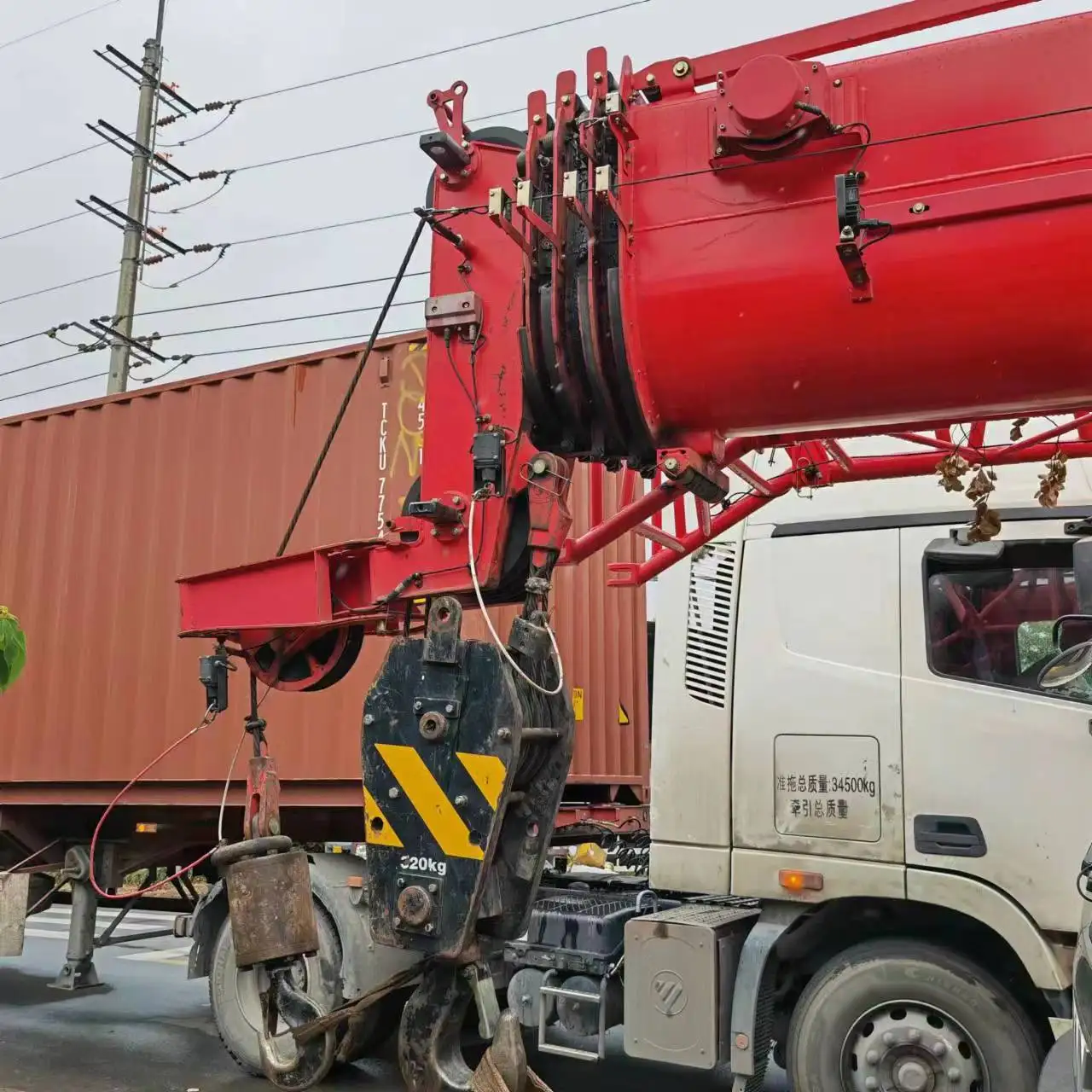 Used China Made Sany Crane Stc 250c Sany Original Truck Crane Stc 250c for Sale in Shanghai in Good Condition