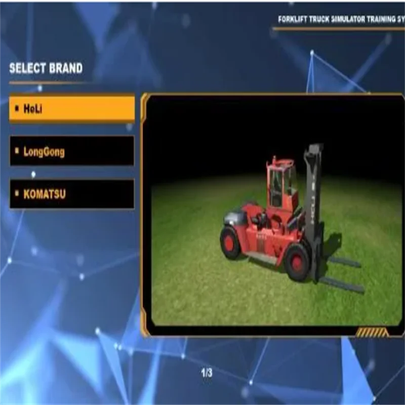 Chinese Forklift Training Simulator for Training Center