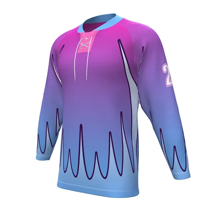 
Double Sided sleeve ice hockey jersey custom sportswear factory price 