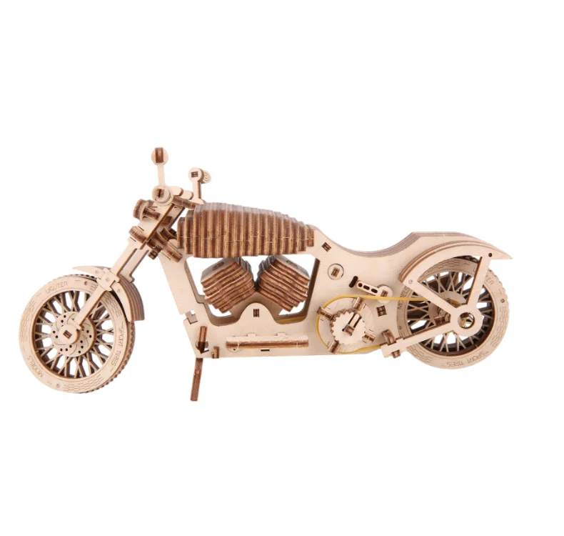 DIY Wood Craft Gift LK504 Model Cruiser motorcycle 3D Wooden Puzzles wholesale Adults&Kids toys cruiser motorcycle